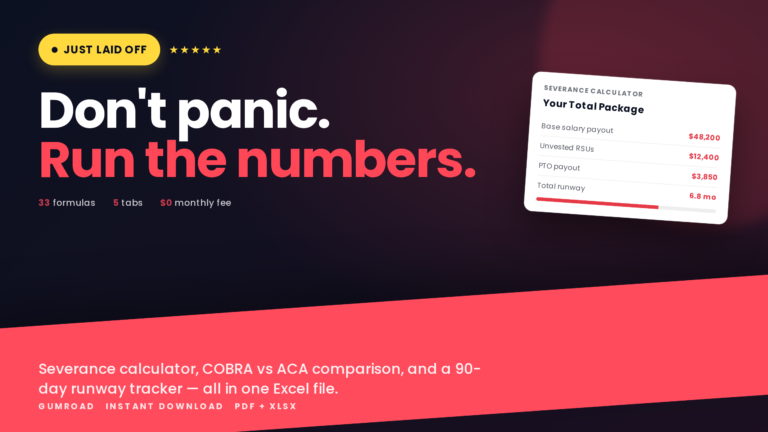 Tech Layoff Financial Survival Kit cover